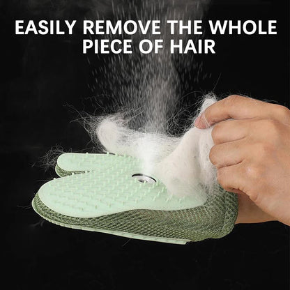 4-in-1 Pet Grooming Glove – Hair Remover, Spray & Massage Brush for Dogs & Cats
